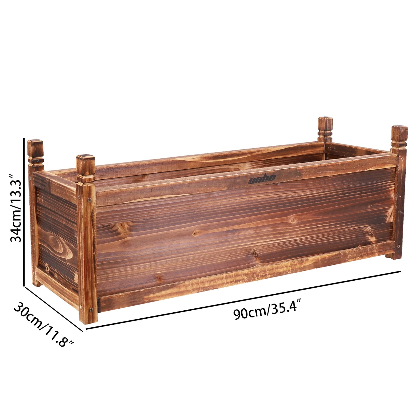 Wooden Raised Planter Box Pine Wood Indoor Outdoor Garden Bed