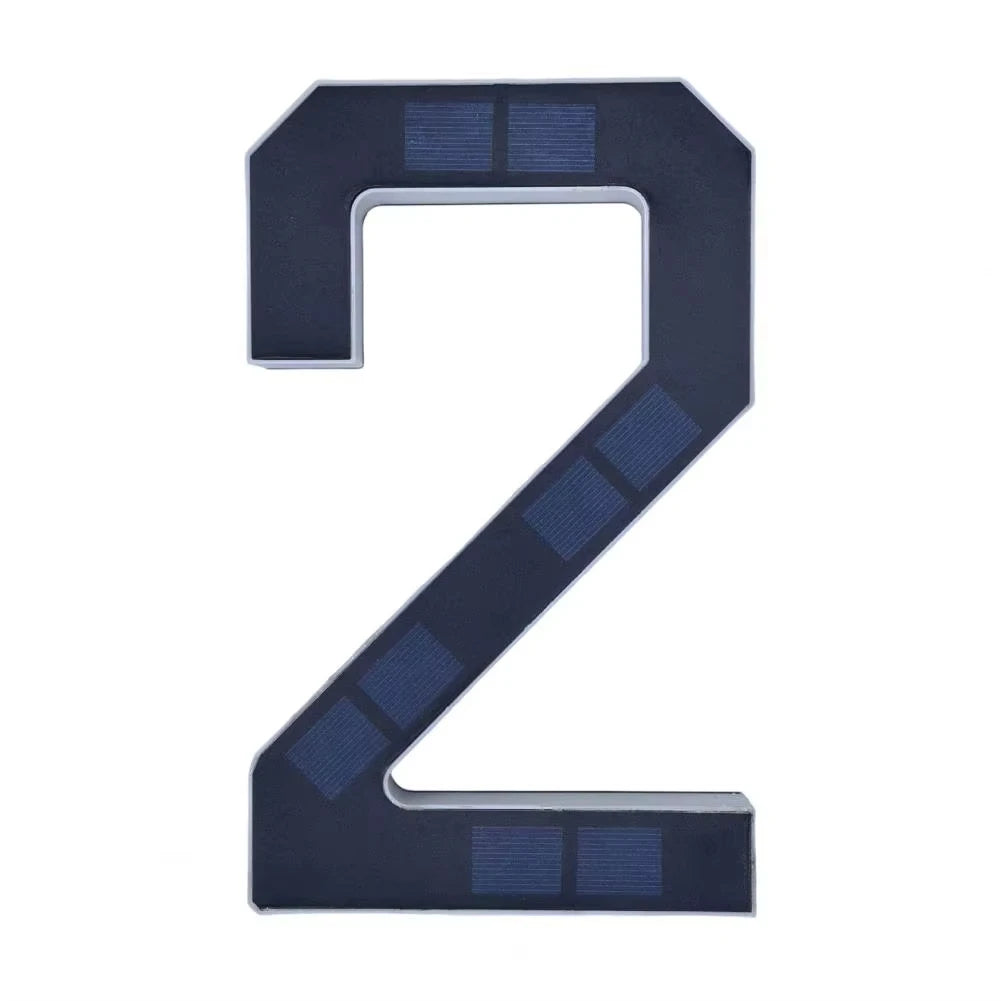 Solar LED House Number Lights Outdoor Address Sign Auto Glow