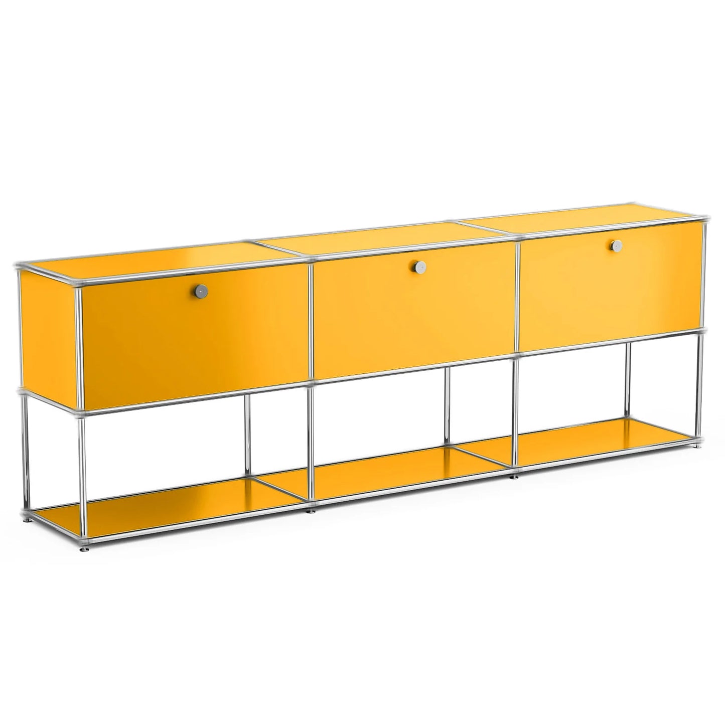 Metal Storage Cabinet TV Stand for Living Room and Office