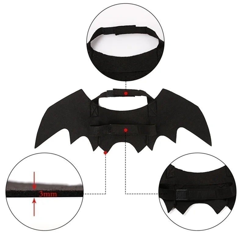 Halloween Bat Wings Pet Harness Costume for Cat and Dog