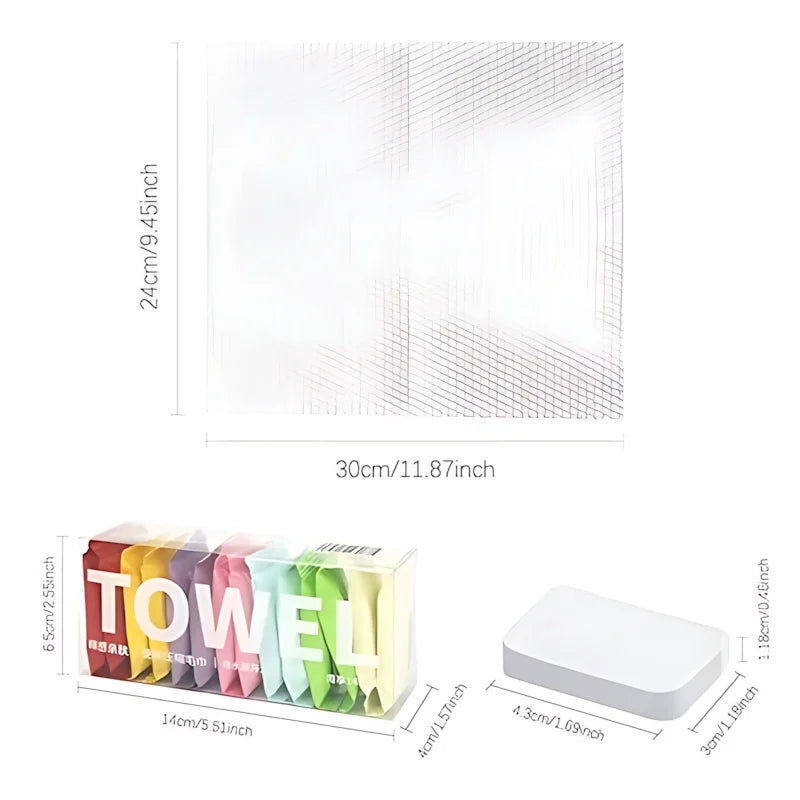 Premium Disposable Facial Towels Made From Pure Cotton For Travel