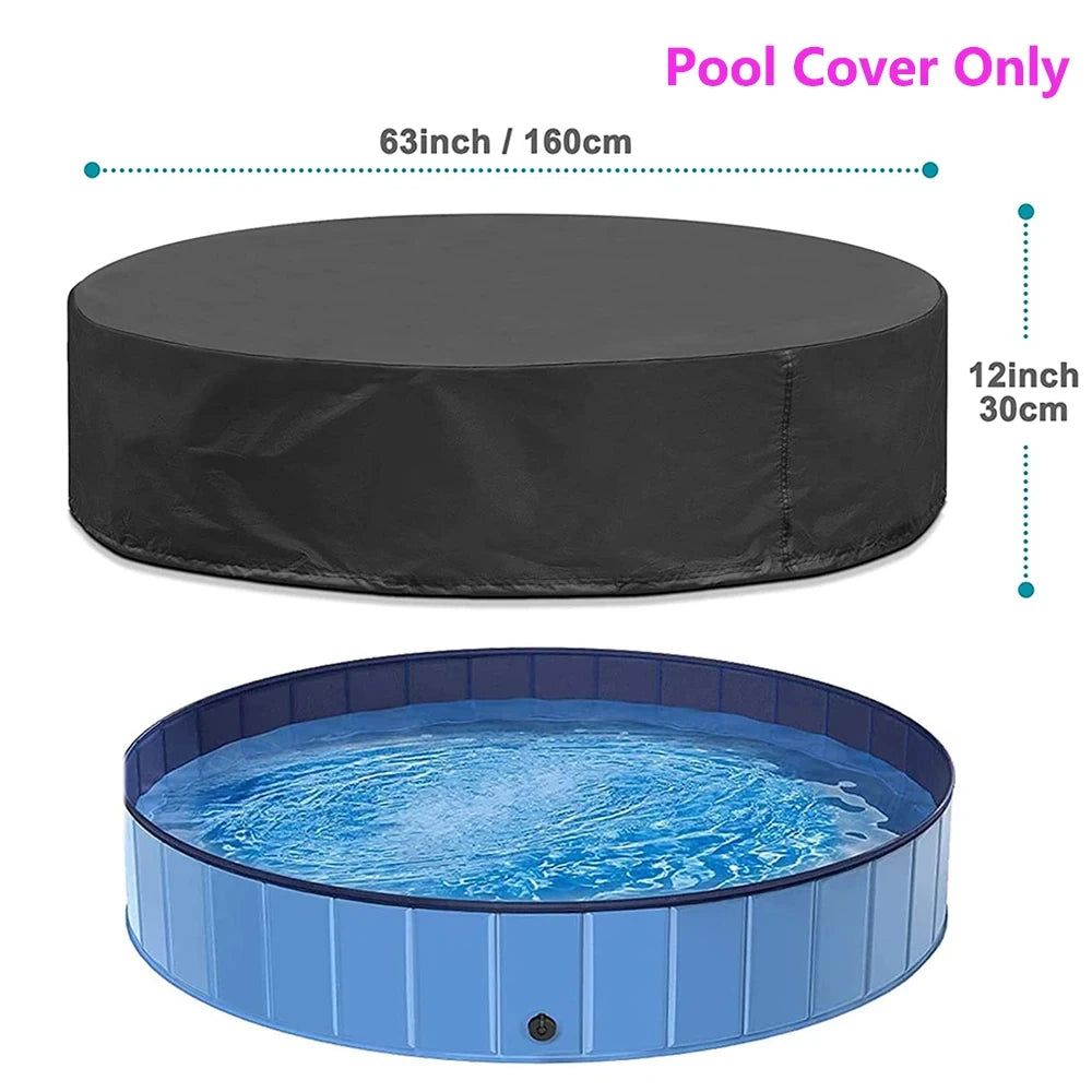 Foldable Dog Swimming Pool Portable Bath Tub For Large Dogs Waterproof