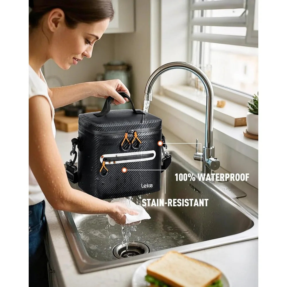 NBVCX Insulated Soft Cooler Bag Leak Proof Waterproof Lunch Box