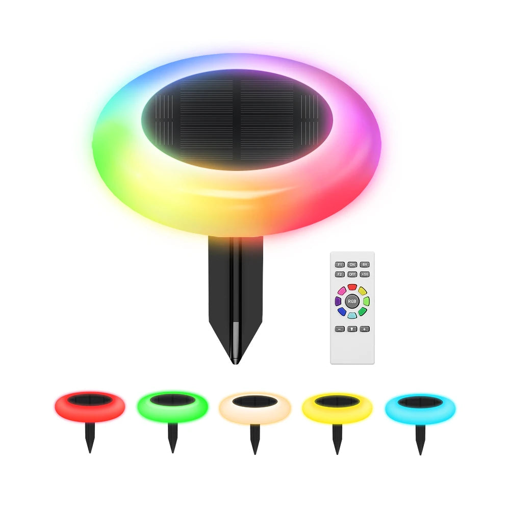 Intelamp Solar Pathway Lights Outdoor Garden Lawn LED Lights