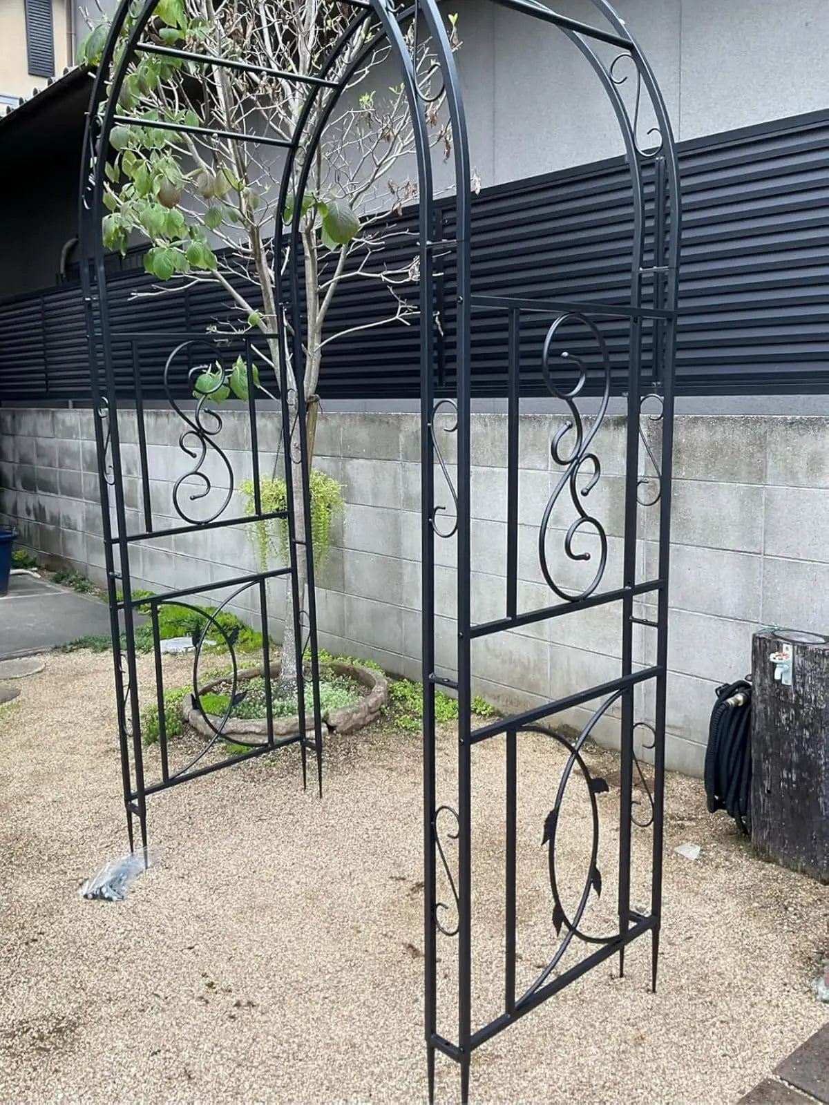 Heavy Duty Metal Garden Arbor Trellis for Climbing Plants Arch
