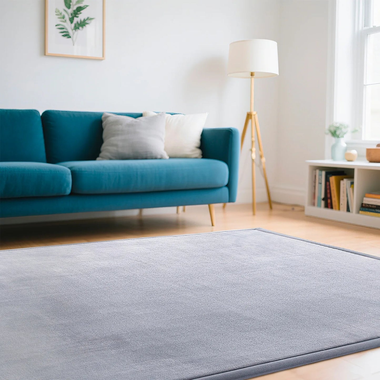 Velvet Non Slip Area Rug For Living Room And Bedroom