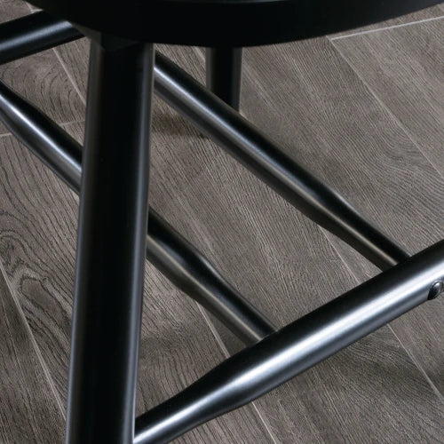 Retro Veneer Dining Chairs Set Solid Wood For Living And Bar
