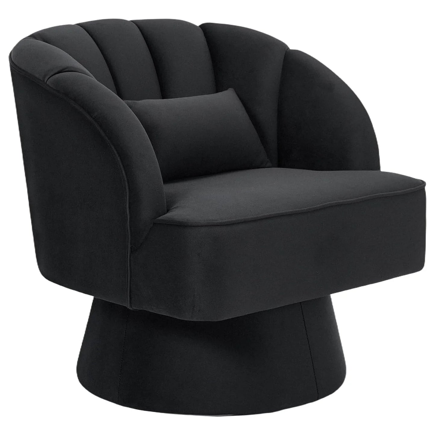 HiMISS Ultra Plush Swivel Accent Chair Barrel Lounge Velvet