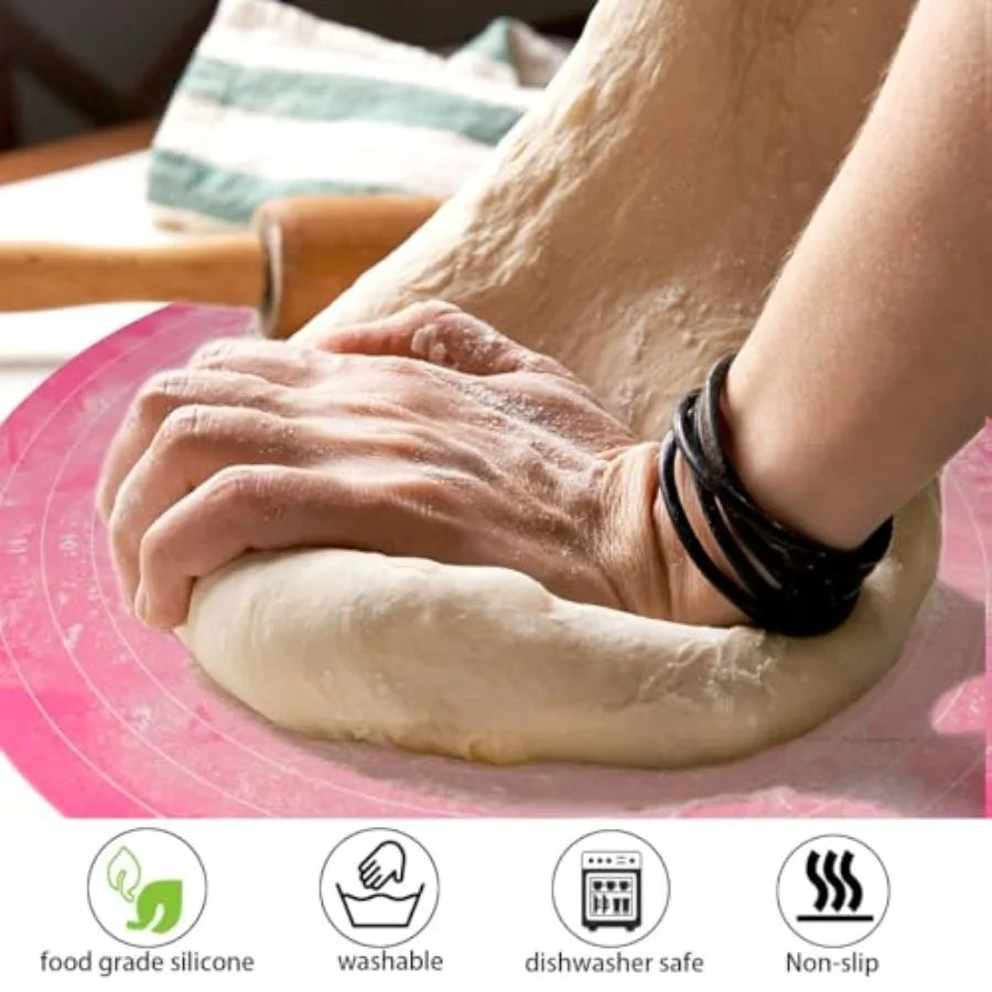 Silicone Cake Mat With Measurements For Rolling And Baking