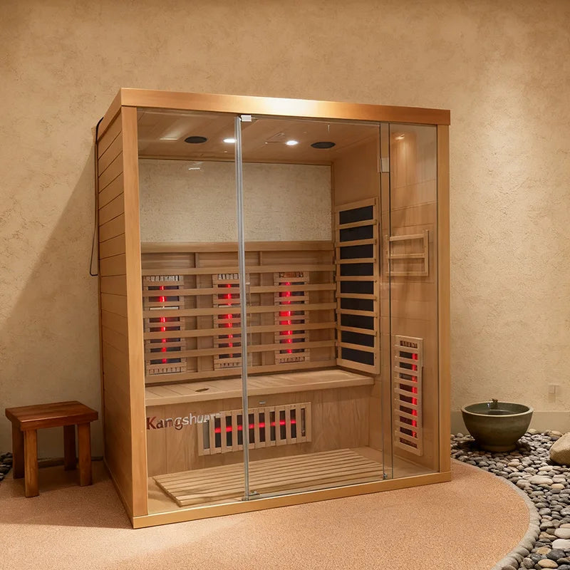 Outdoor Cedar Sauna Room Prefabricated Wooden Steam House