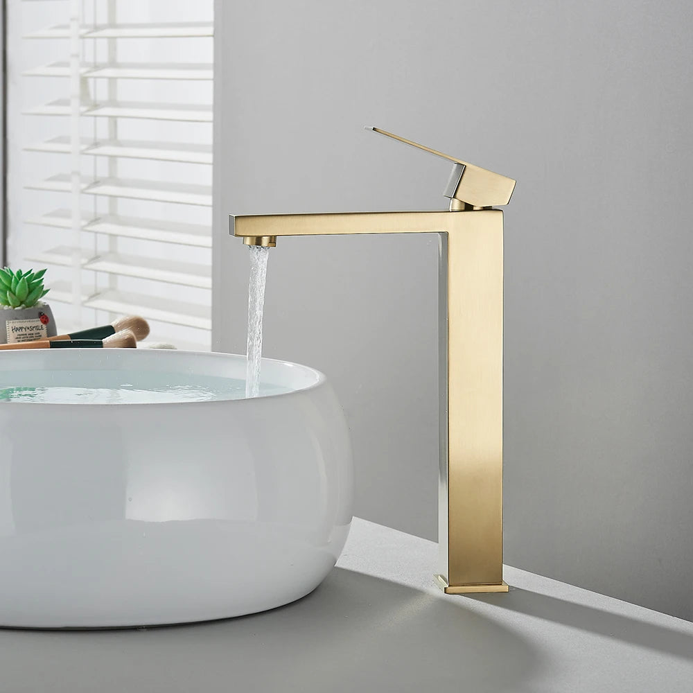 Onyzpily Stainless Steel Deck Mounted Bathroom Basin Faucet