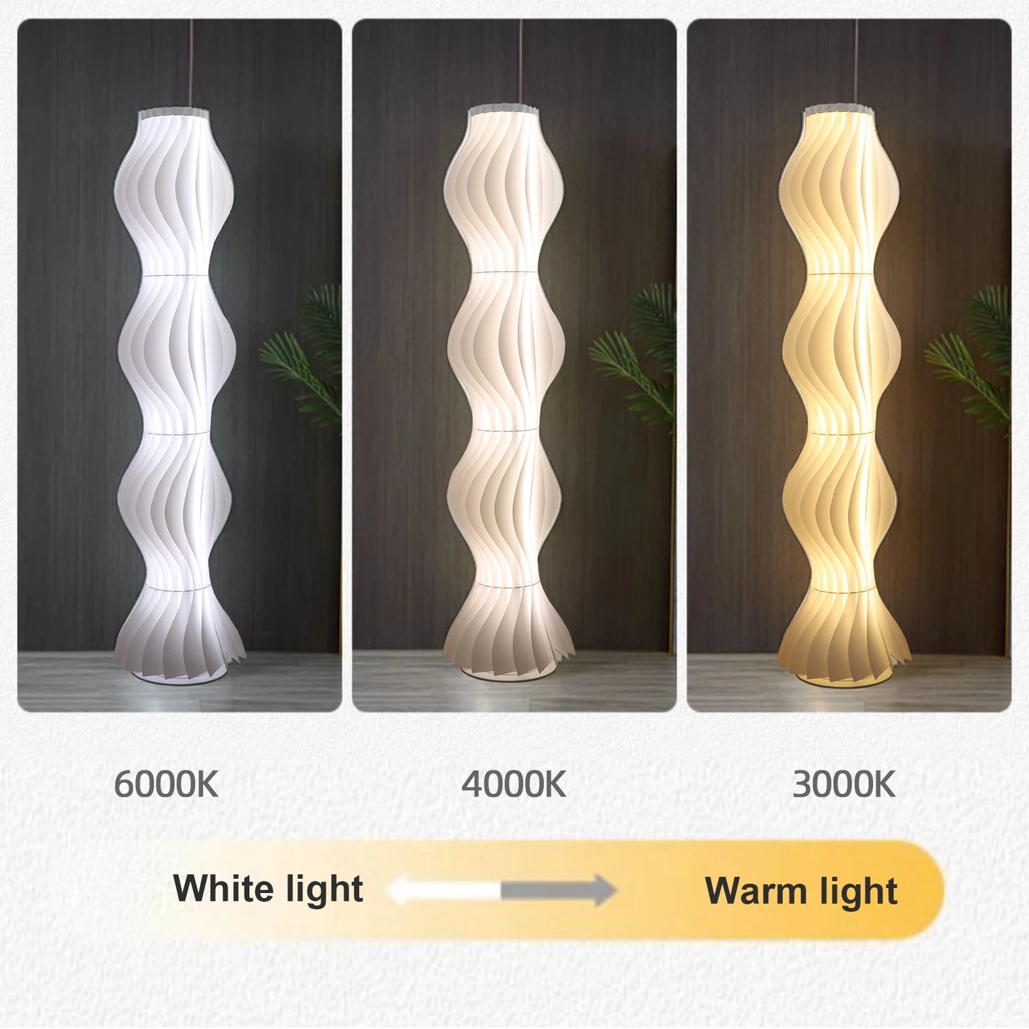 Iron Floor Lamp With Pleated Shade For Nordic Ambient Lighting