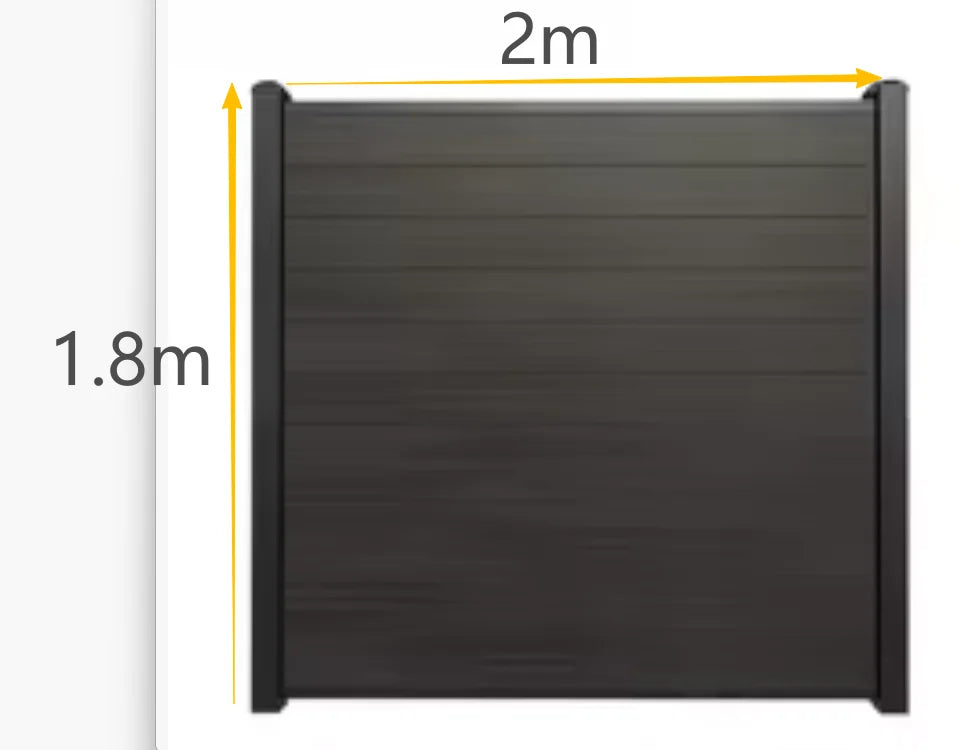 Modern Aluminum Fence Slat Panel Privacy Barrier For Outdoor Yards