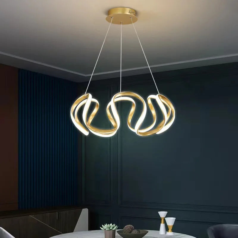 VETRULUS Modern Pendant Light LED Chandelier For Living Room