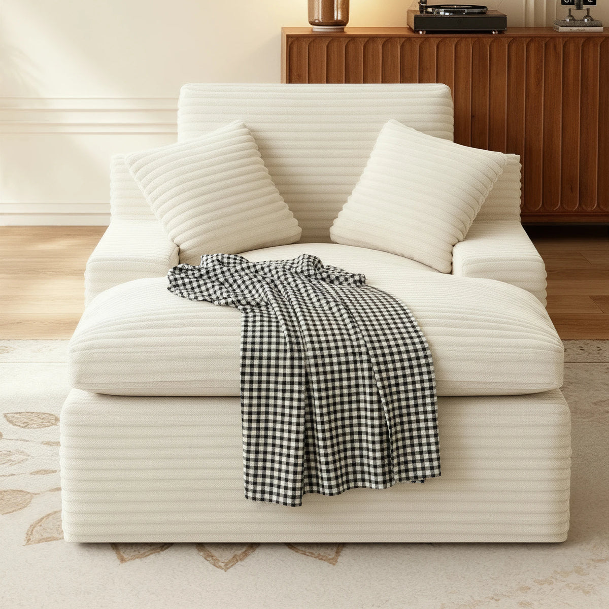 Gaohappy Corduroy Modular Sectional Sofa With Chaise Lounge