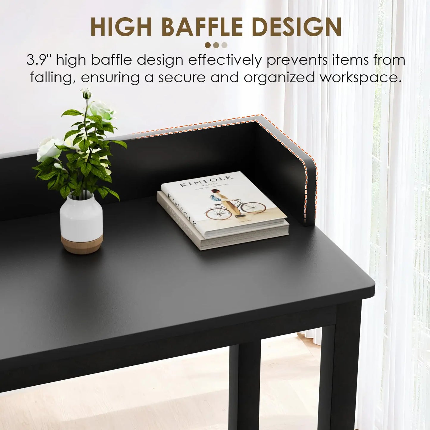 Heavy Duty Overbed Table With Wheels For Bedroom Or Office Use