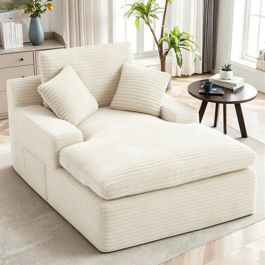 Gaohappy Corduroy Modular Sectional Sofa With Chaise Lounge