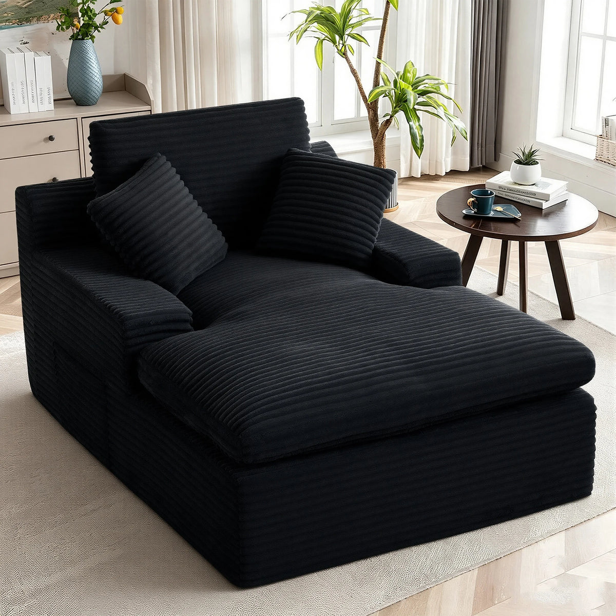 Gaohappy Corduroy Modular Sectional Sofa With Chaise Lounge
