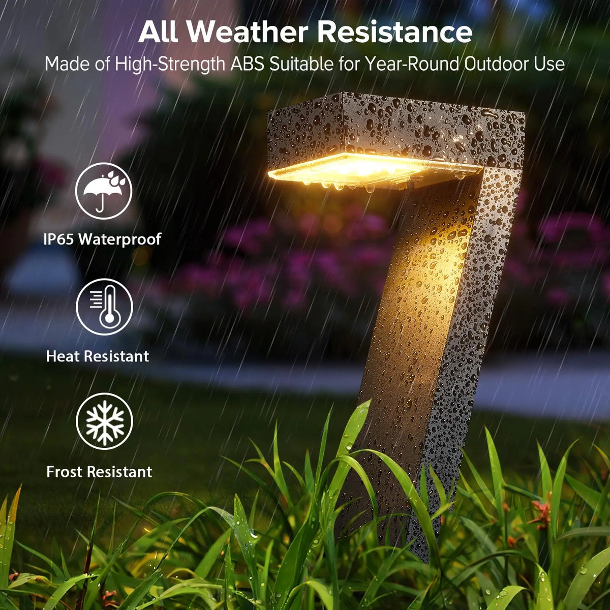 Bright Led Solar Pathway Lights Outdoor Waterproof Garden Decor