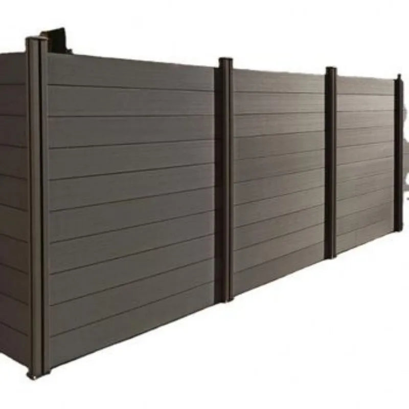 Modern Aluminum Fence Slat Panel Privacy Barrier For Outdoor Yards