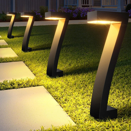 Bright Led Solar Pathway Lights Outdoor Waterproof Garden Decor