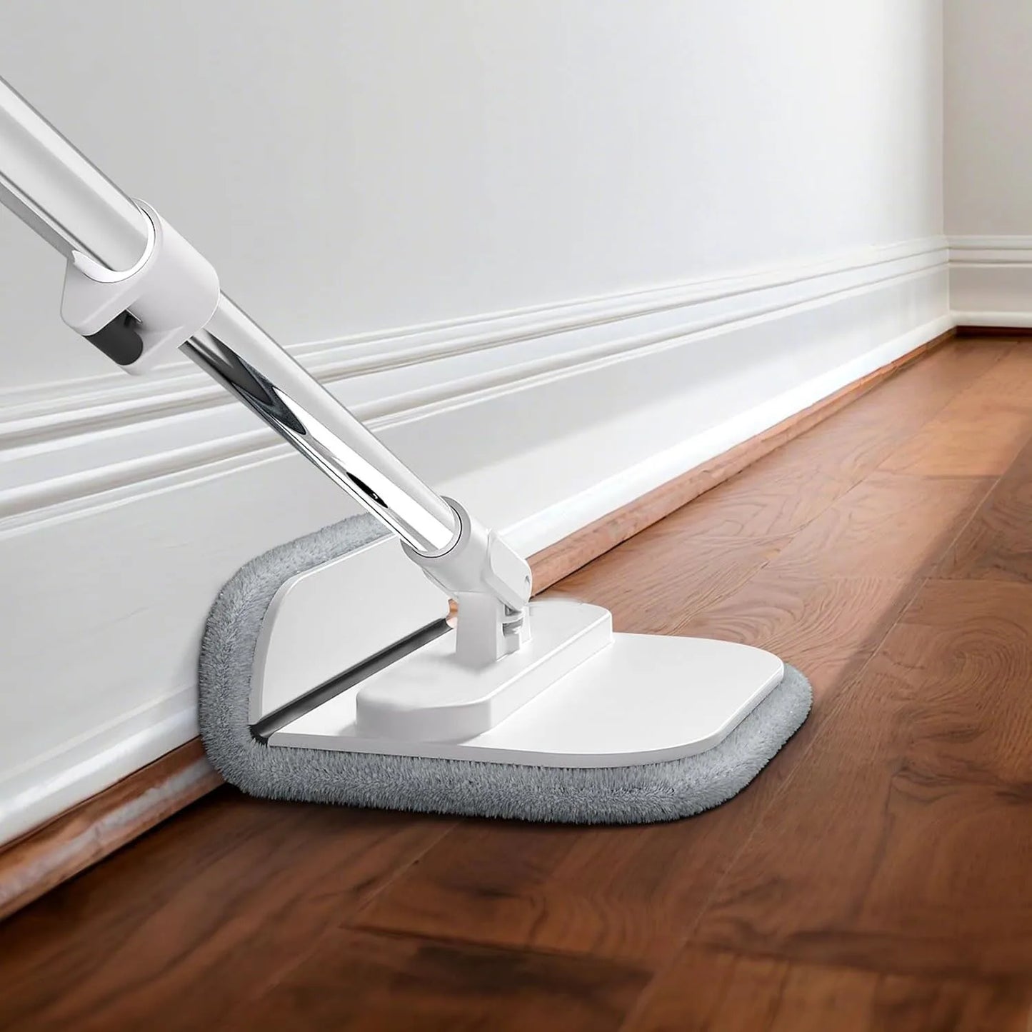 Round Flat Mop Bucket Set With Self Wringing Spin Mop