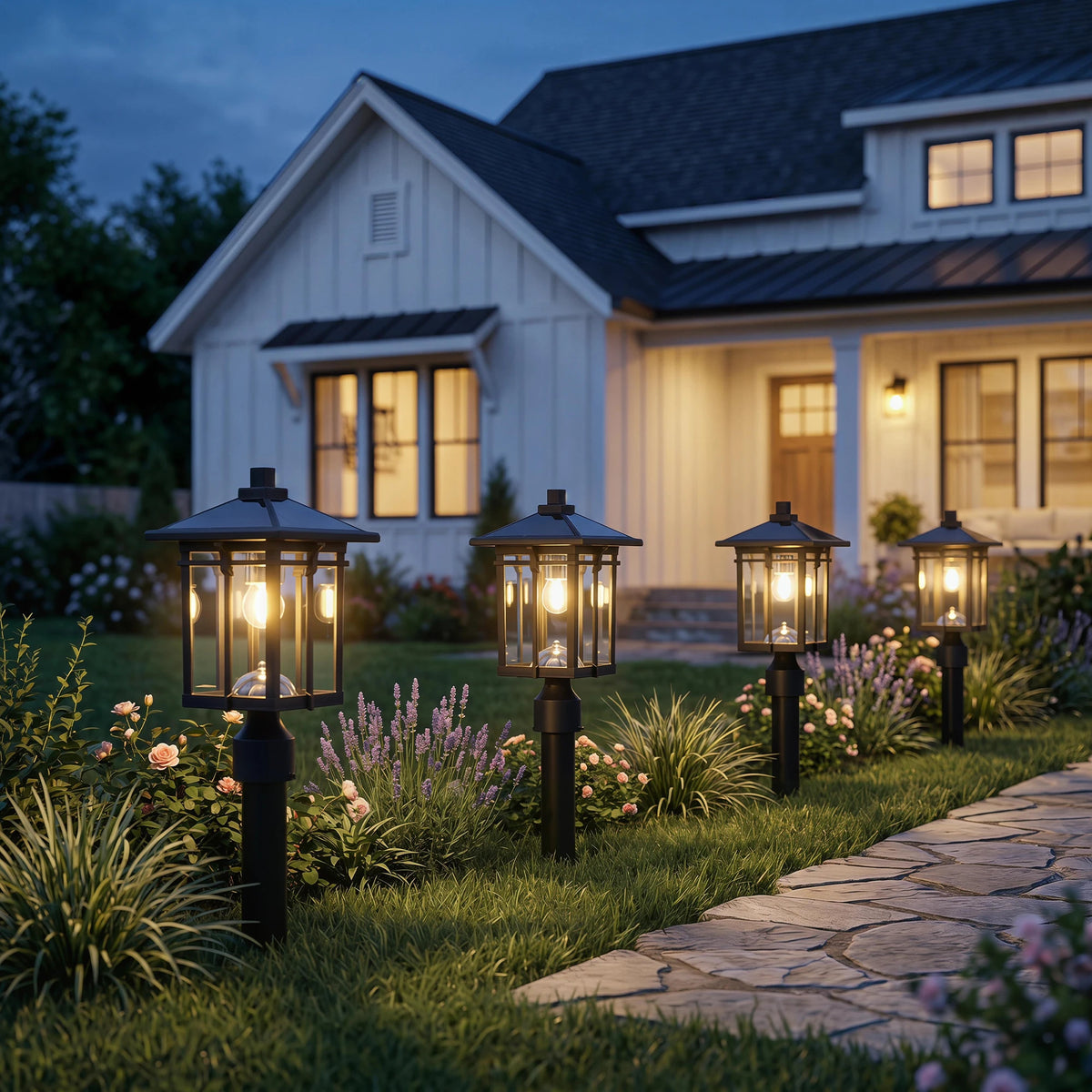 ARLGSITE 16 Inch Solar Post LED Light Dusk to Dawn with Pier Mount