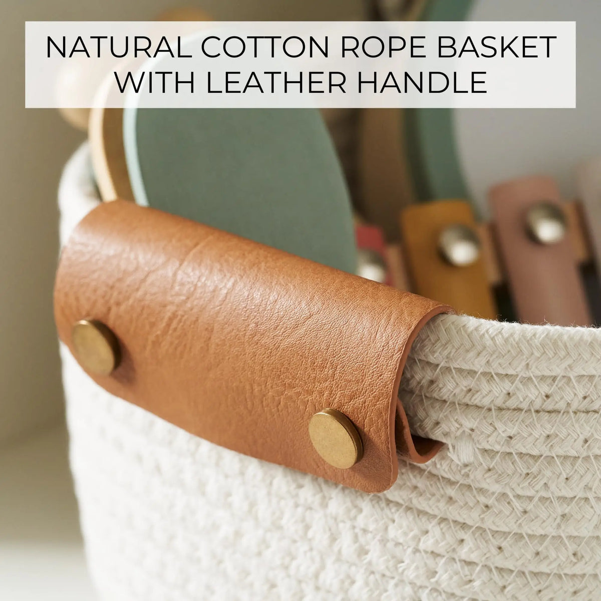 Reusable Wooden Storage Baskets For Shelves And Home Organization