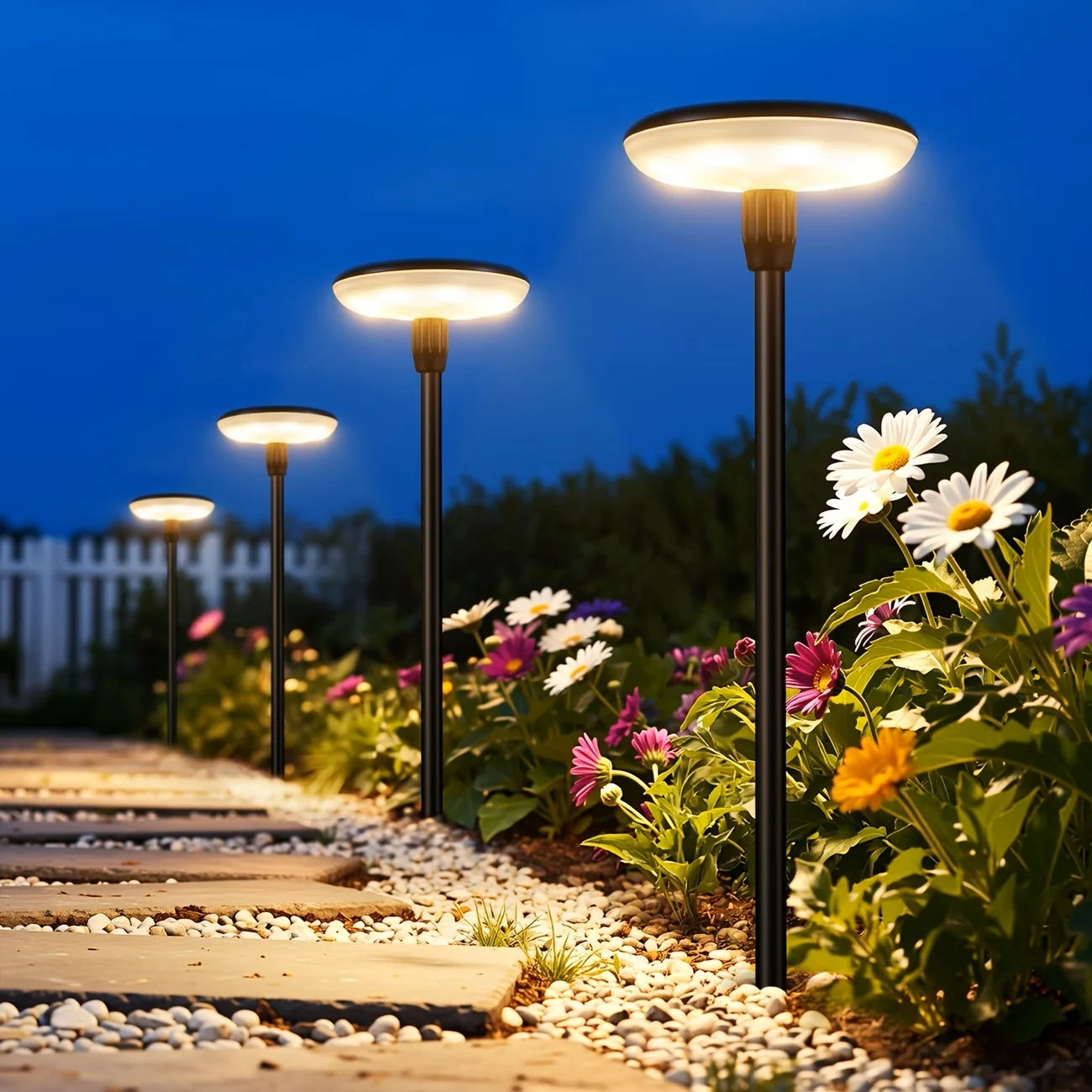 Kpstek Solar Pathway Lights Garden Swaying Ip65 Led Landscape