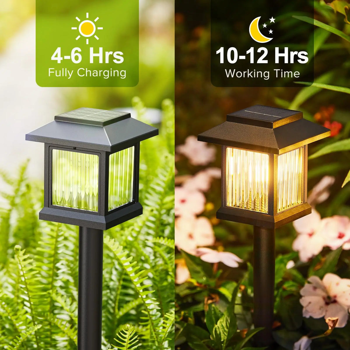 Solar Pathway Lights Outdoor Waterproof Landscape Garden Decor