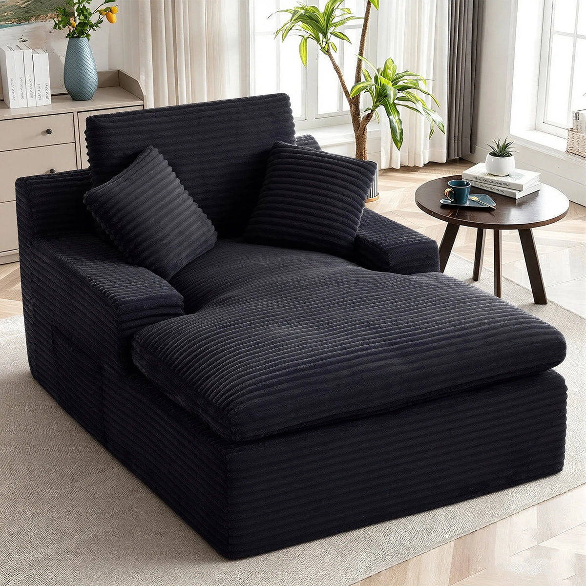 Gaohappy Corduroy Modular Sectional Sofa With Chaise Lounge