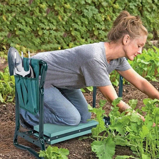 Heavy Duty Garden Kneeler With 150kg Padded Seat Folding Stool
