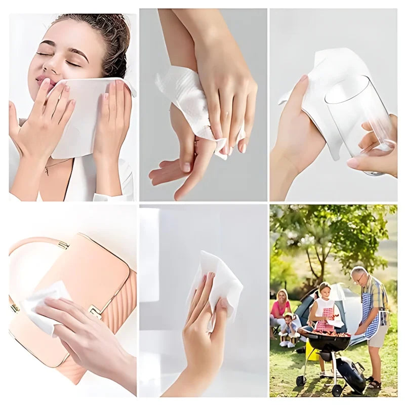 Premium Disposable Facial Towels Made From Pure Cotton For Travel