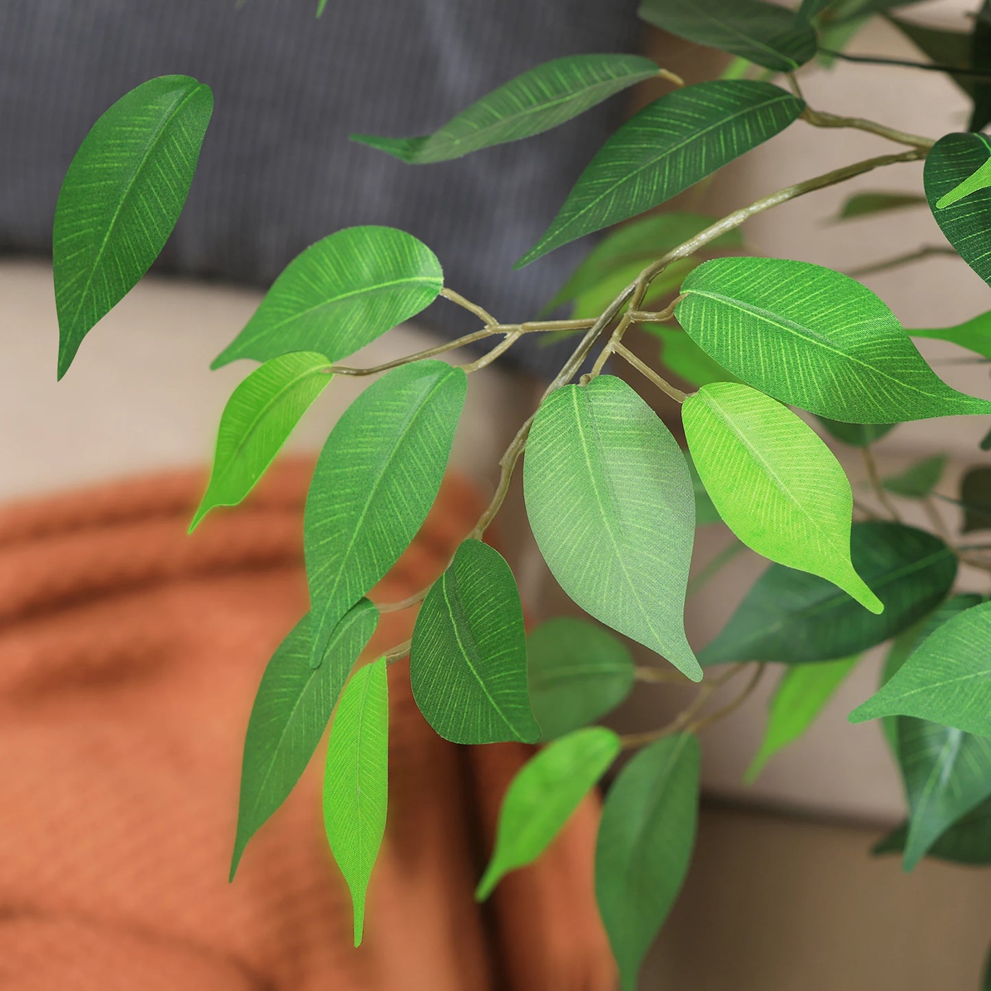 KAZEILA Artificial Ficus Tree With Natural Curved Trunk