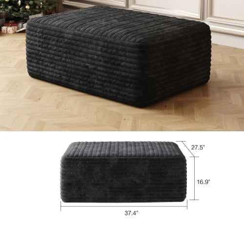 YQXH Cloud Style Sectional Sofa Corduroy Memory Foam Cushions Modular