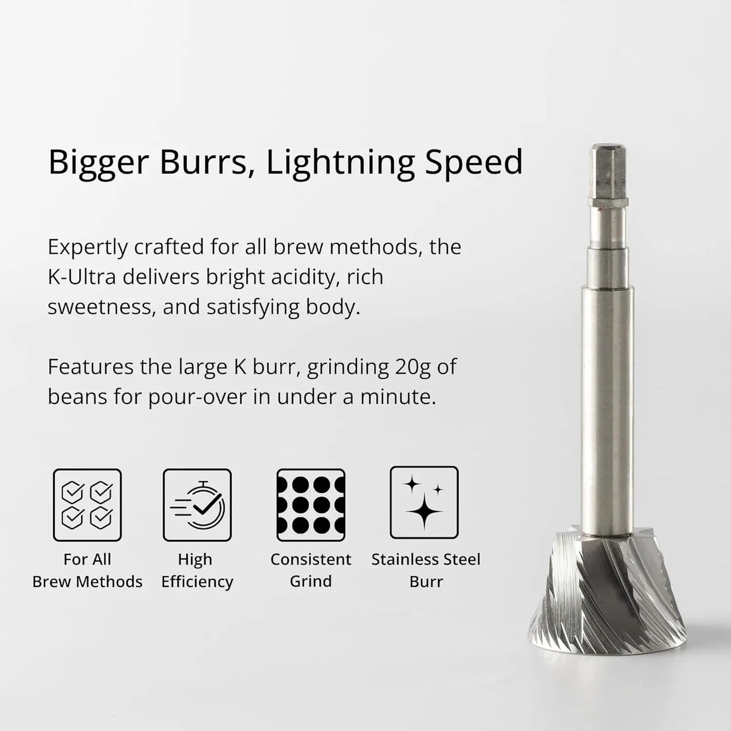 K Ultra Manual Coffee Grinder With Case Conical Burr