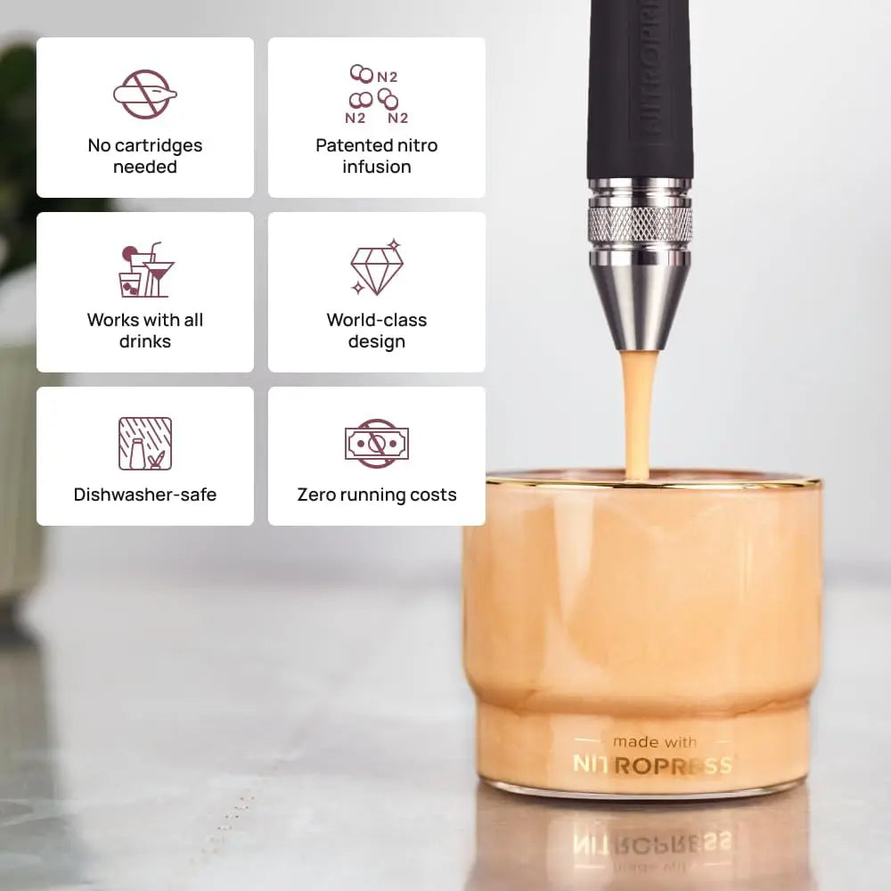 XMSJ Electric Nitro Cold Brew Maker With Air Powered Infuser