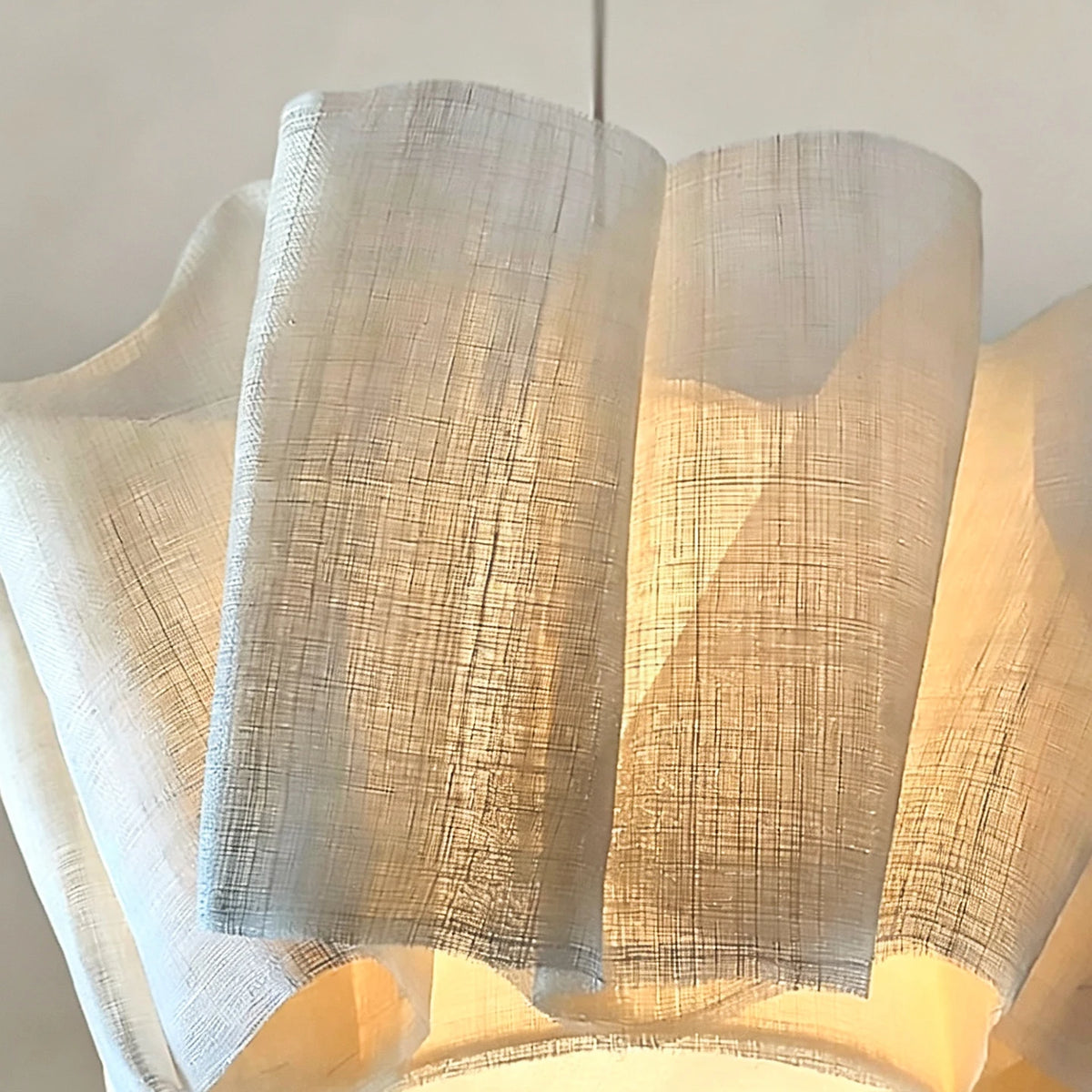 Yingxuan Wabi Sabi Pleated Pendant Chandelier for Dining Room