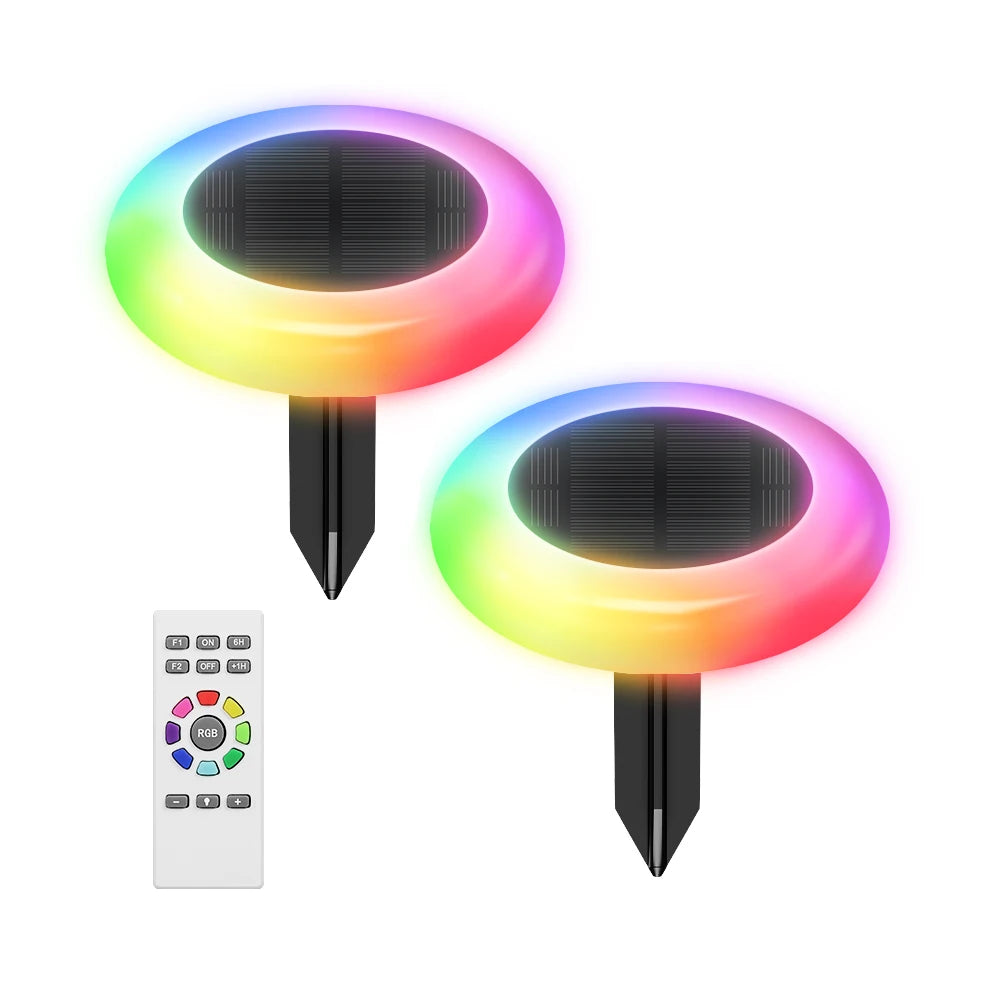 Intelamp Solar Pathway Lights Outdoor Garden Lawn LED Lights