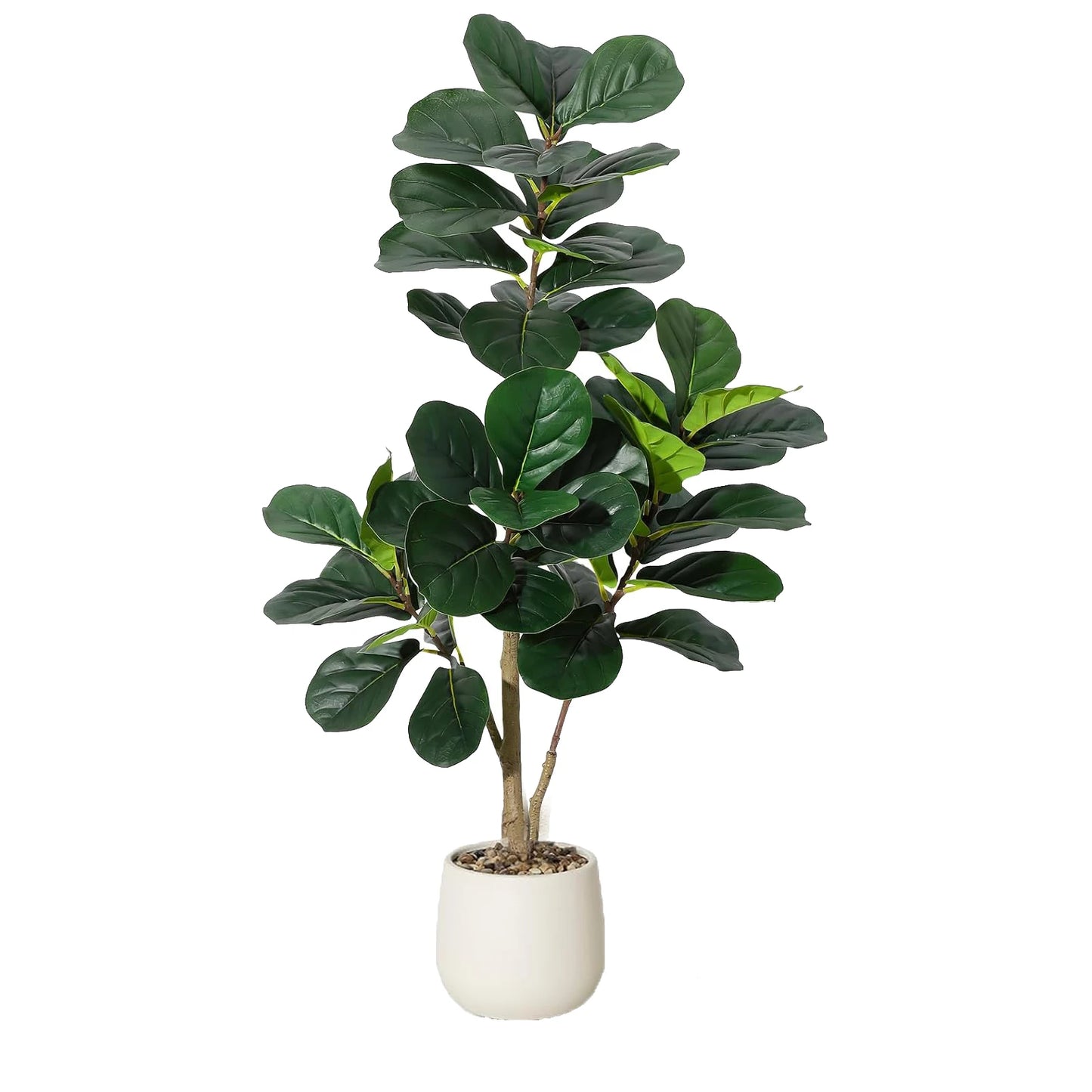 HiMISS CN Fiddle Leaf Fig Tree Artificial Indoor Plant In Planter