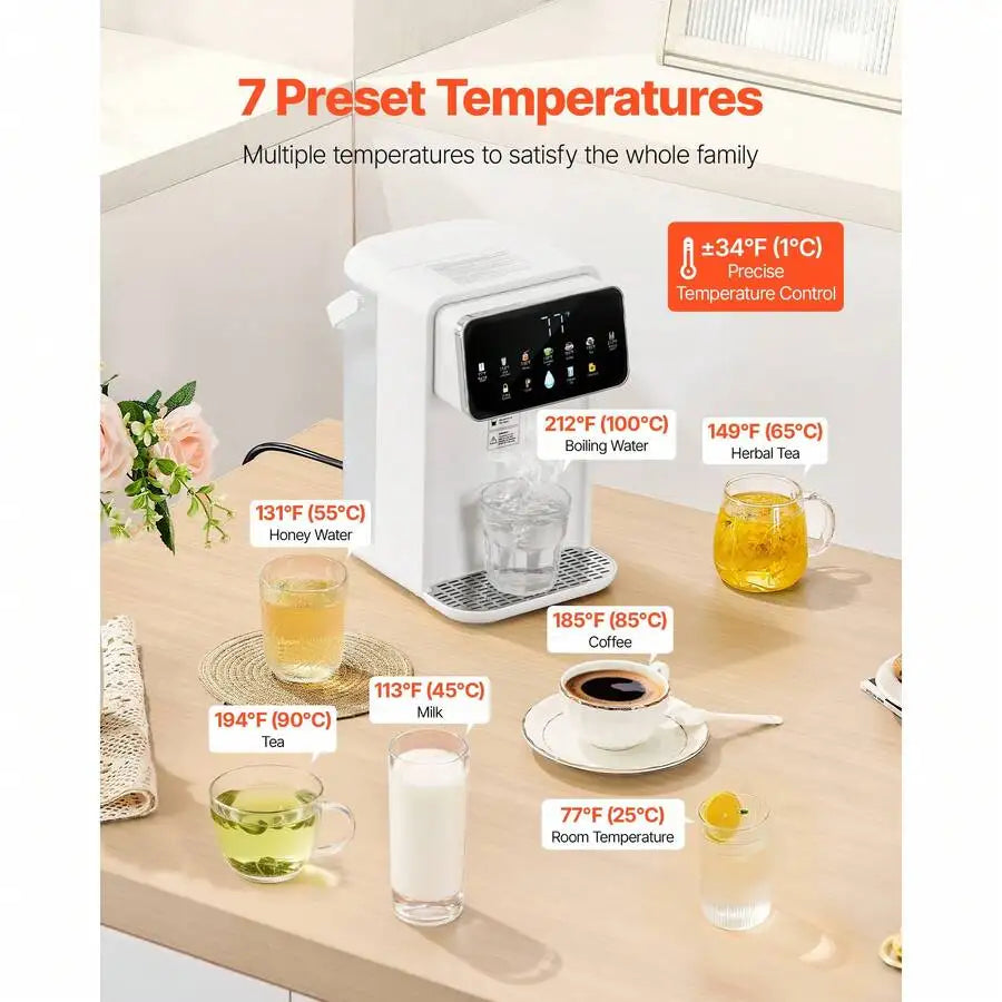 XMSJ Hot Water Dispenser Countertop With 7 Temperature Settings