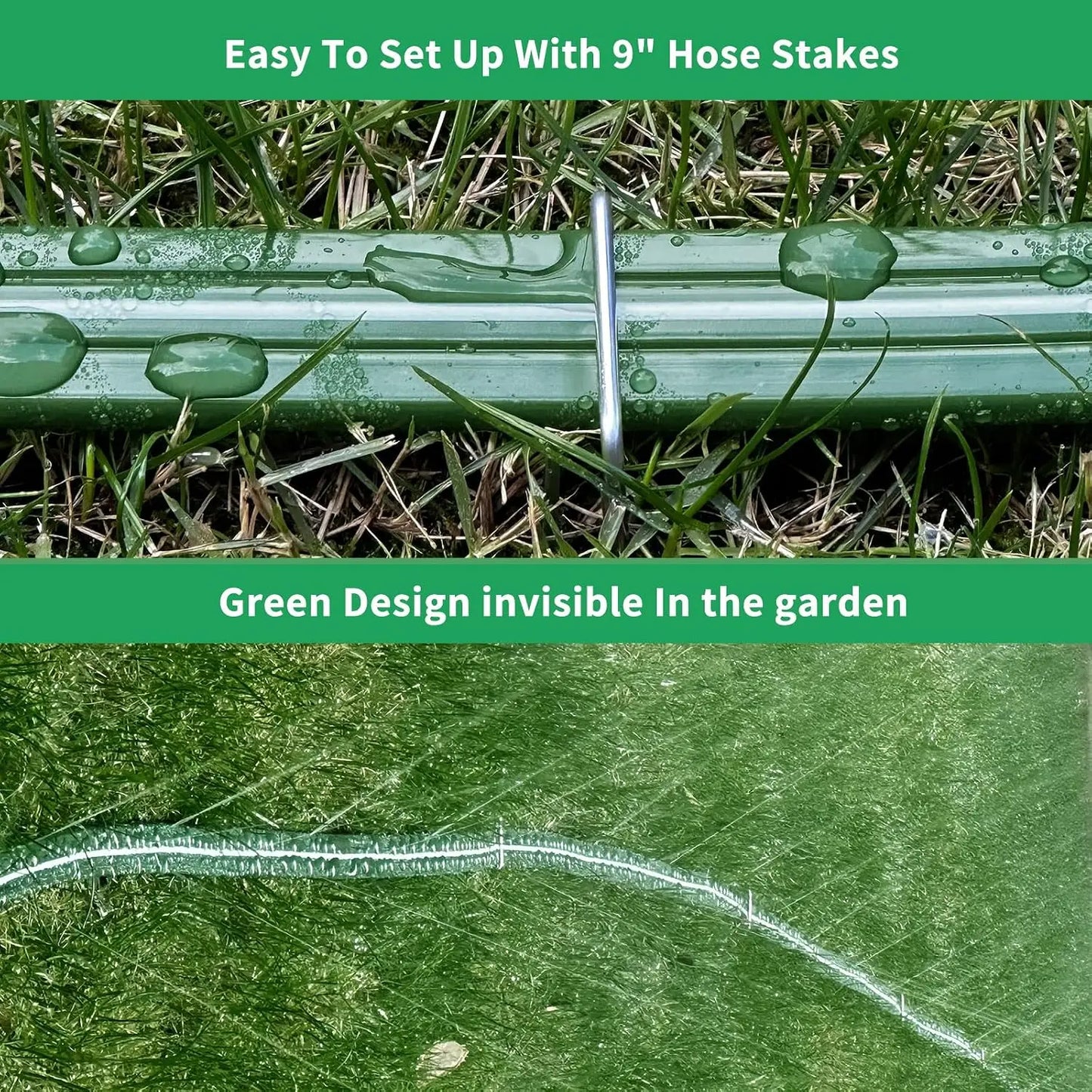 Flat 150ft Soaker Sprinkler Hose For Lawn And Garden
