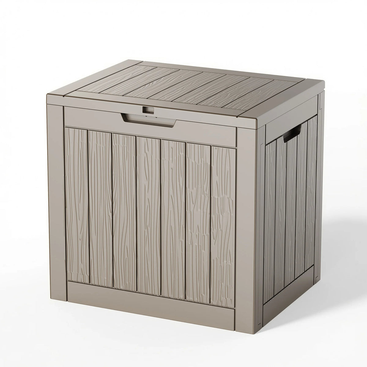 Weather Resistant Resin Outdoor Storage Chest With Lockable Lid