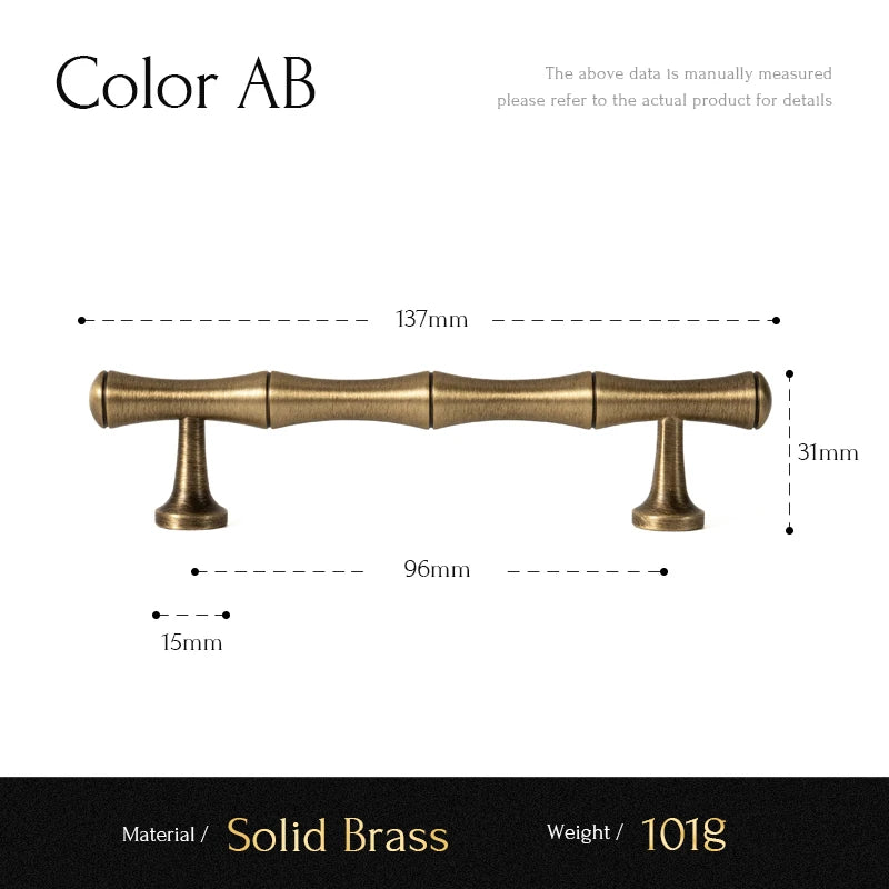 Santaya Brass Kitchen Cabinet Handles for Wardrobe Drawers