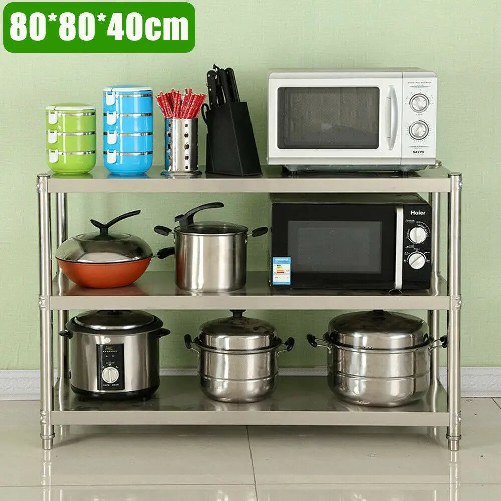 Stainless Steel Heavy Duty Storage Shelving Rack For Kitchens