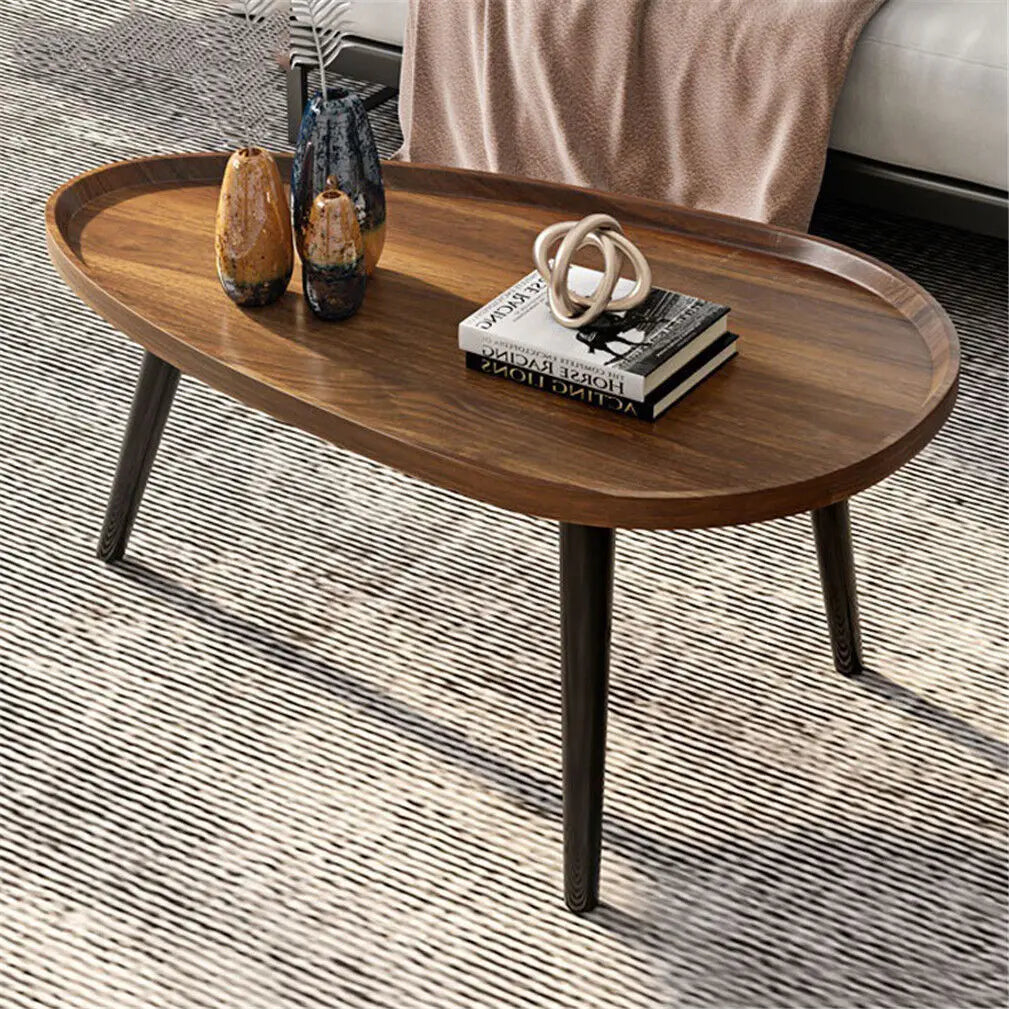 LUVODI Irregular Drop Shaped Coffee Table Set 2 In 1
