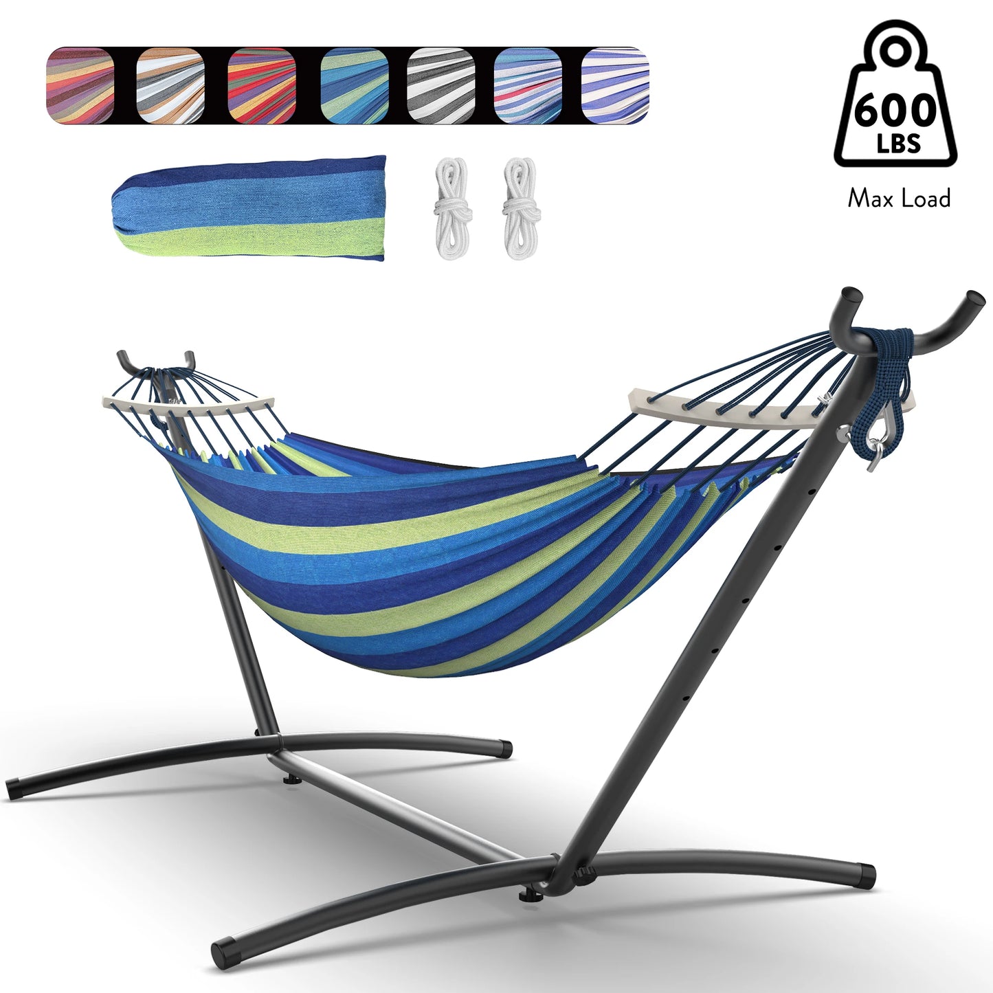 Gyroor Adjustable Hammock Stand With 600lb Capacity And Storage Bag