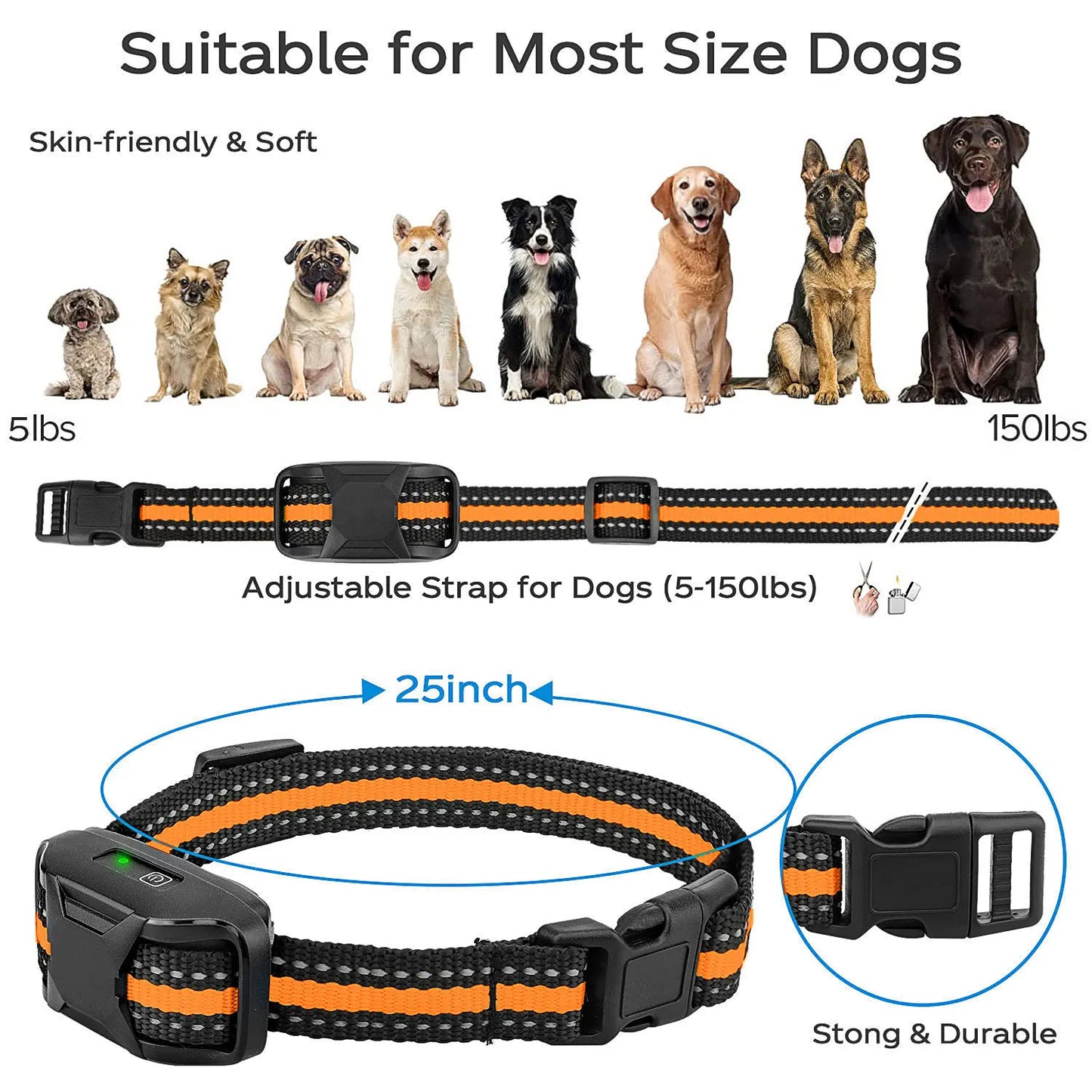 WXRPET 3300Ft Electric Dog Training Collar Remote Control Waterproof