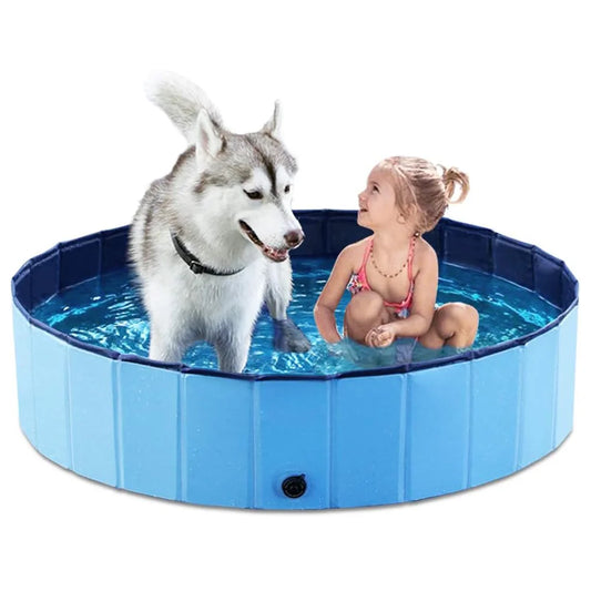 Foldable Dog Swimming Pool Portable Bath Tub For Large Dogs Waterproof