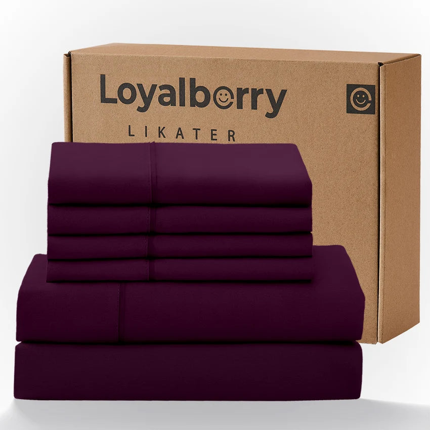 4 Piece Bedding Set With Double Sided Brushed Fabric And Easy Care Fitted Sheet